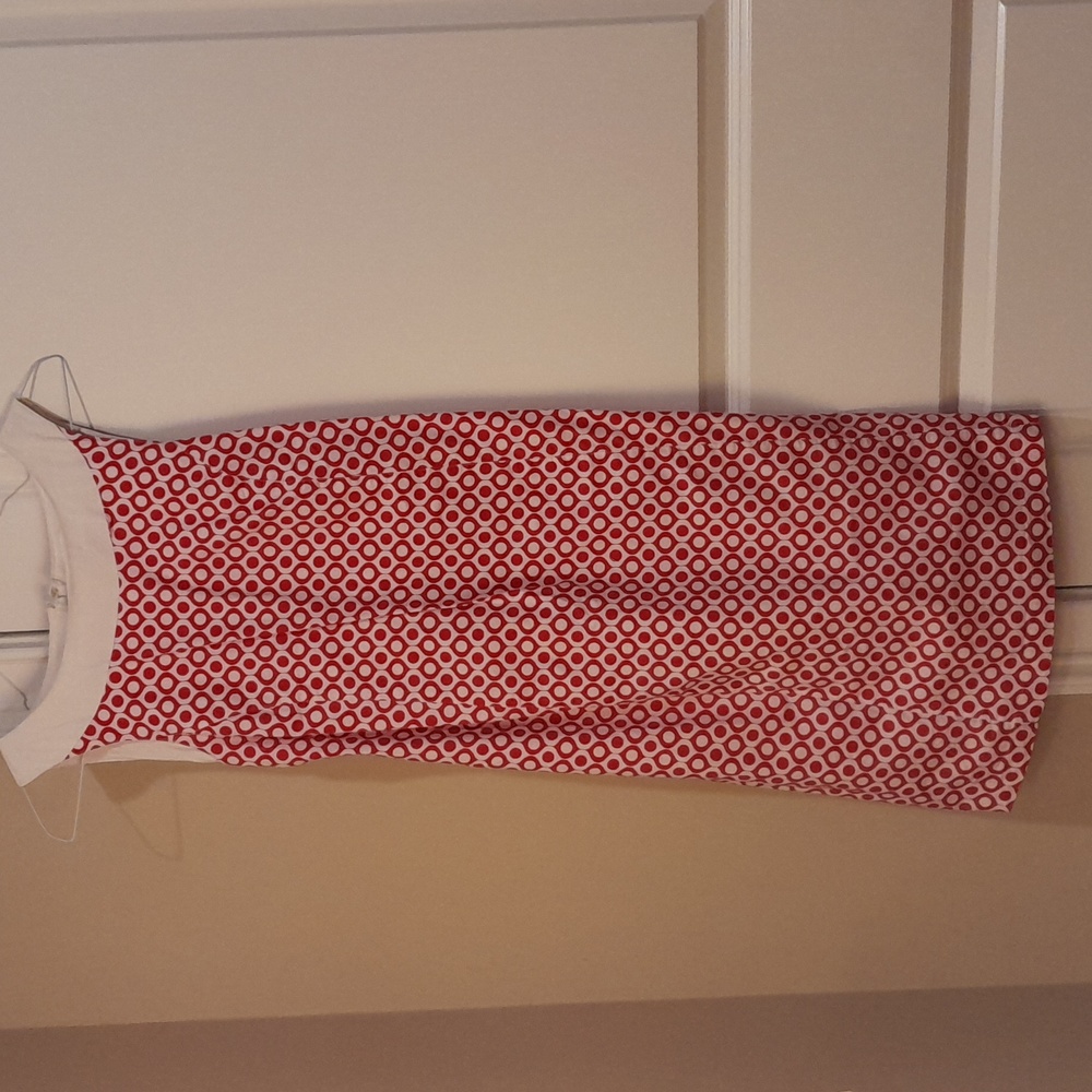 Pretty red and white print Motherhood Maternity dress, Size S
